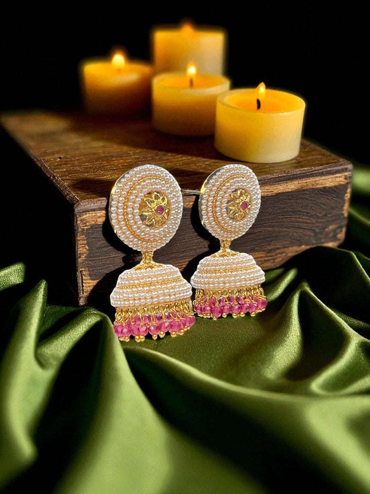 Ruby Kareena Jhumki Earrings
