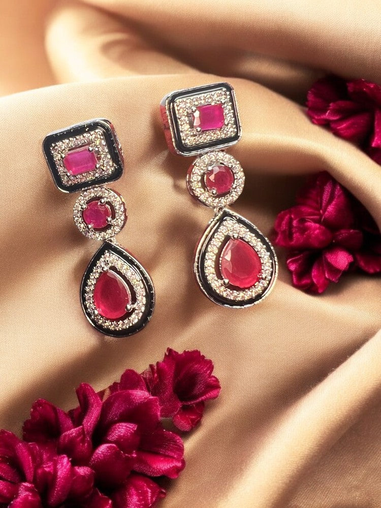 Ruby Tanvi Dangler Earrings