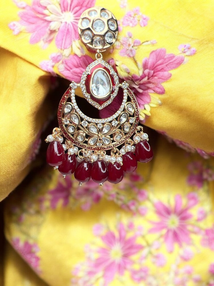 Ruby Triveni Chandbali