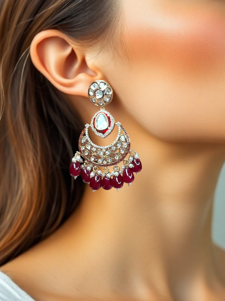 Ruby Triveni Chandbali