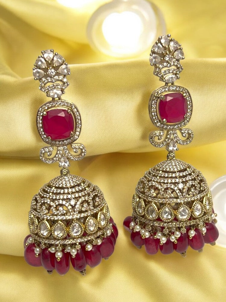 Ruby Parthivi Jhumka Earrings