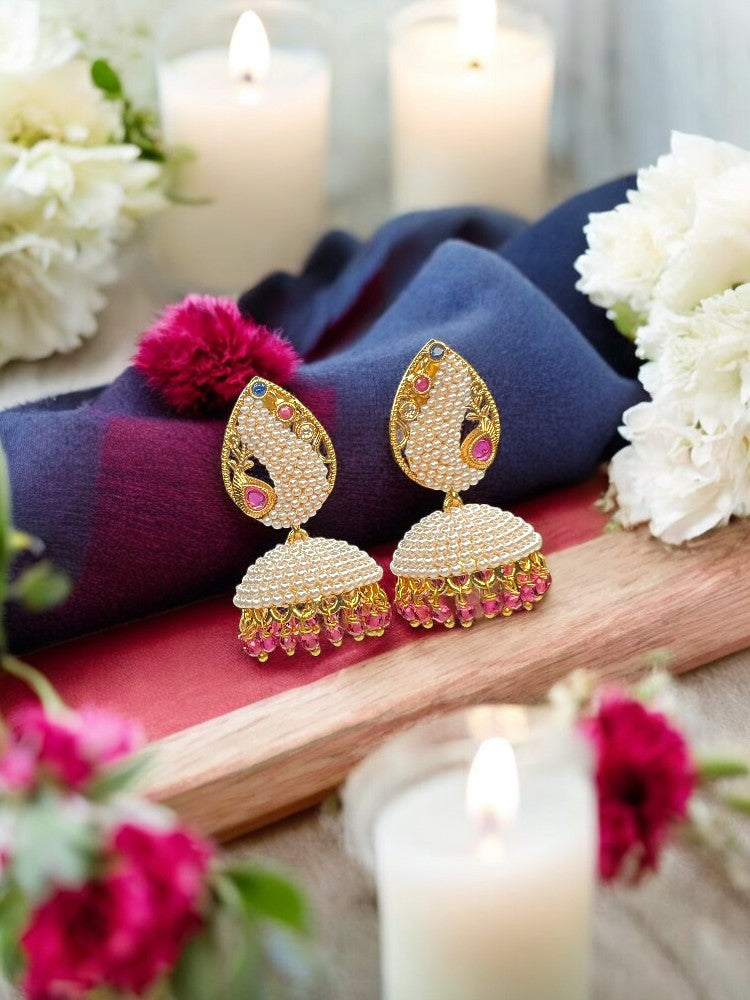 Ruby Purna Jhumki Earrings