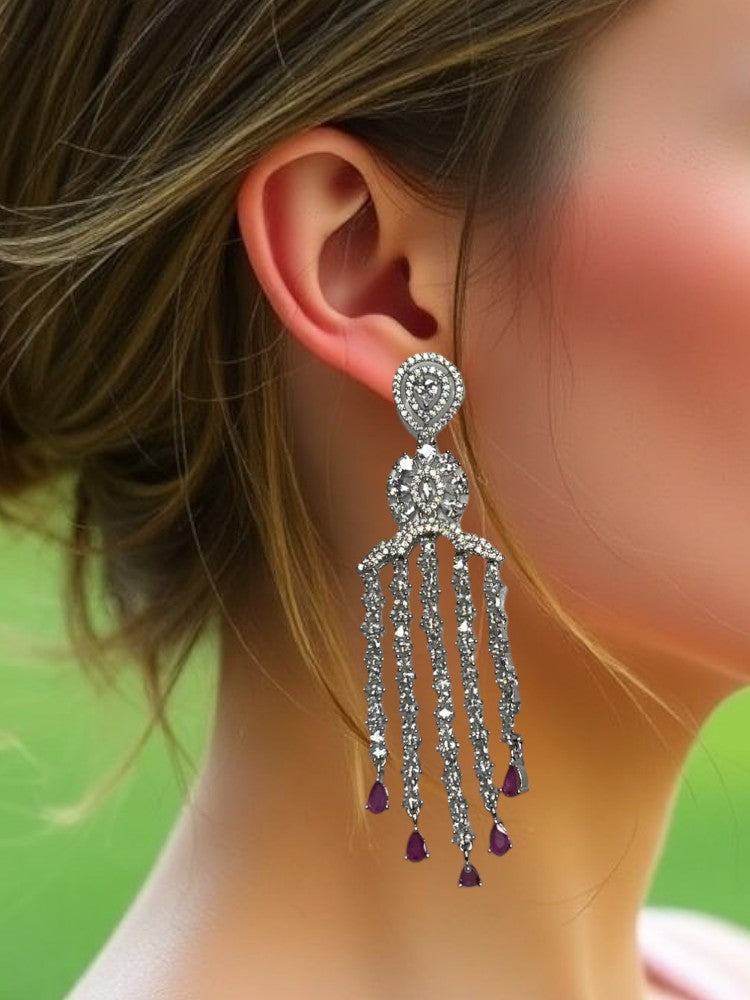 Ruby Silver AD Danglers