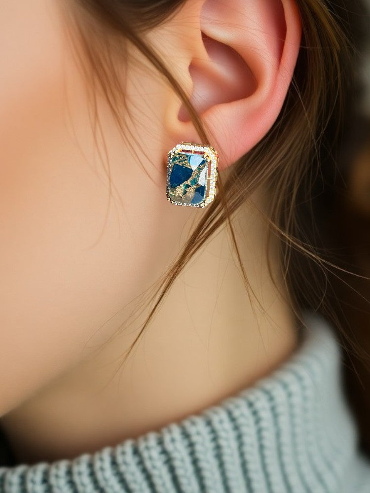 Turquoise Zara Stud Earrings