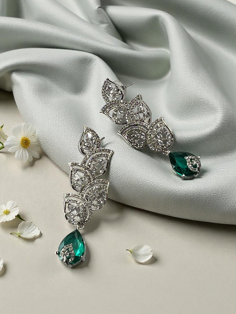 Sea Green Olive Dangler Earrings
