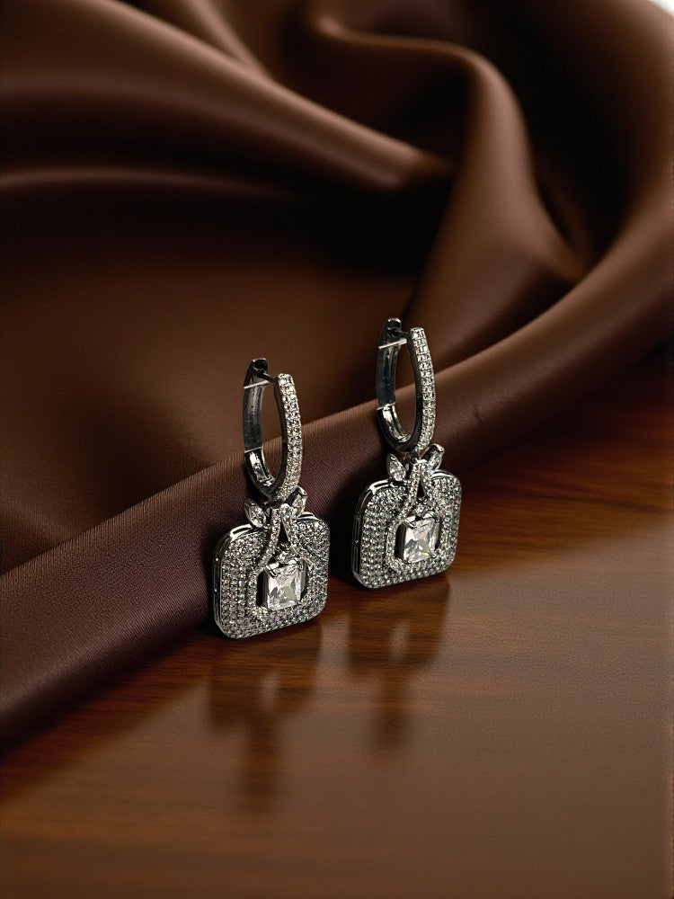 Silver Bali Hoops Earrings