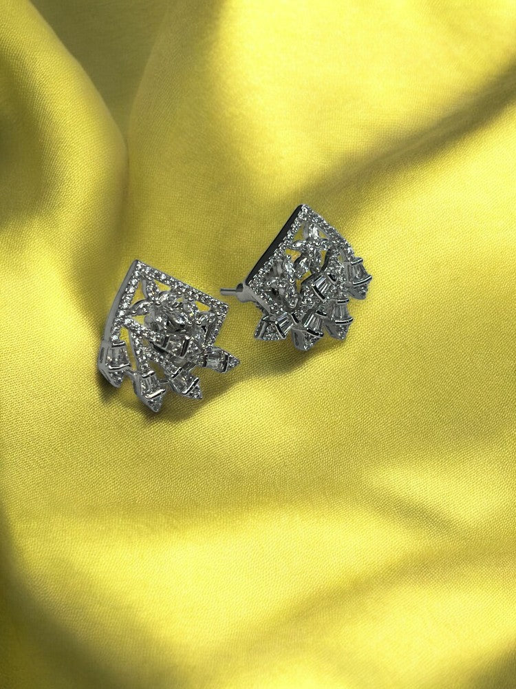 Silver Olivia Stud Earrings