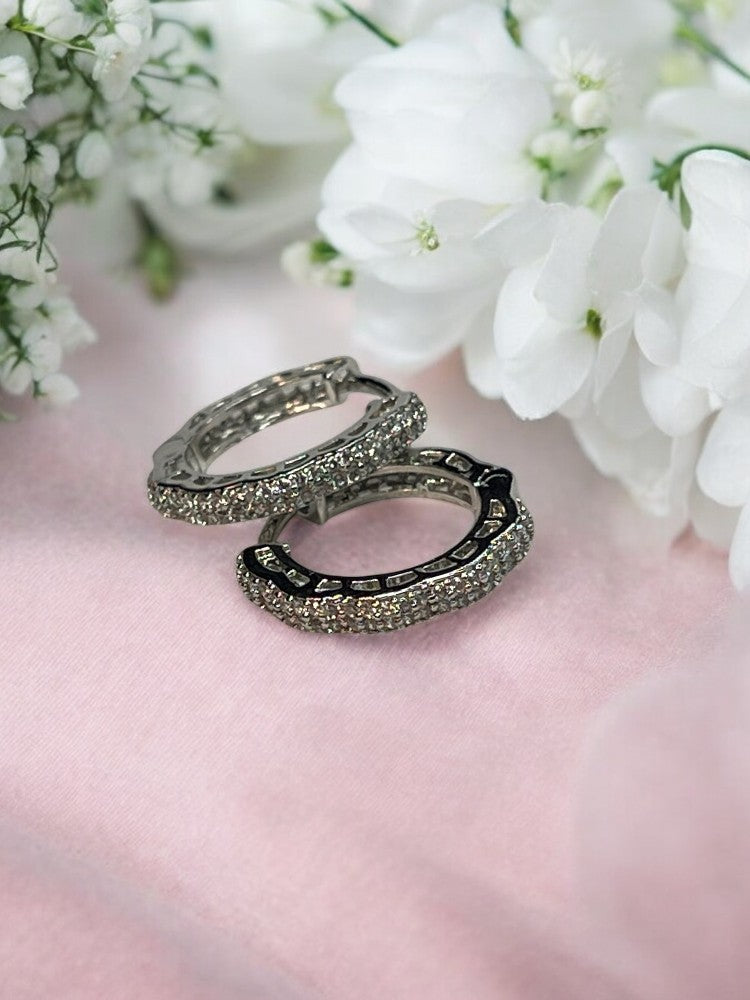 Silver Pari Hoops