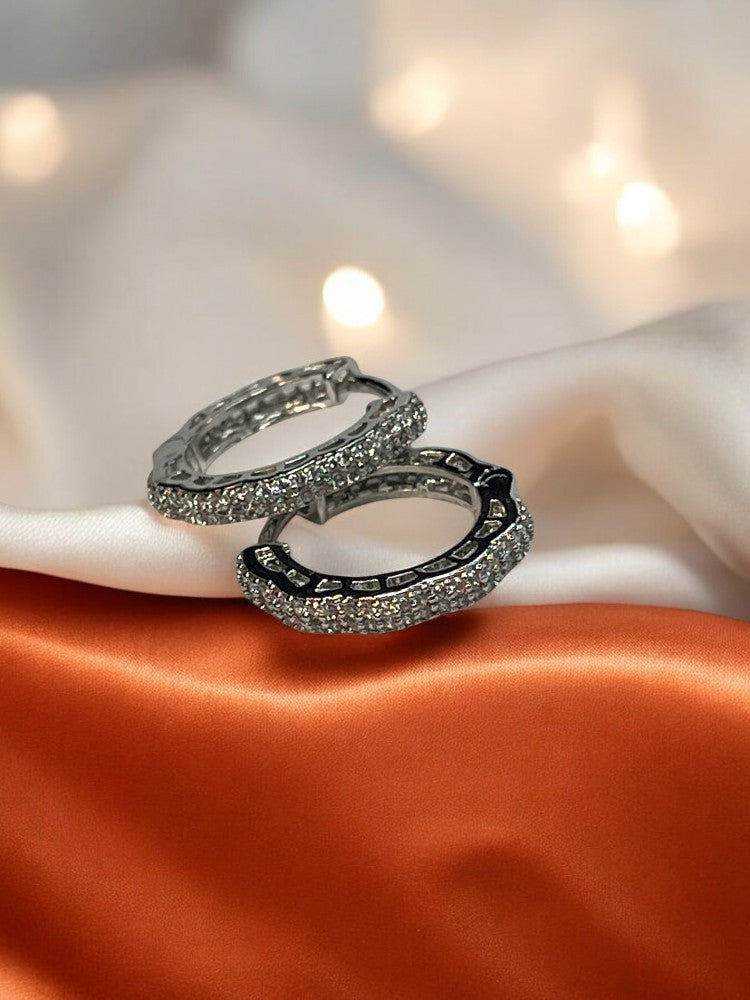 Silver Pari Hoops