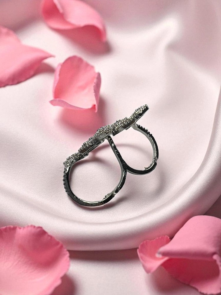 Silver Sheena AD adjustable Ring