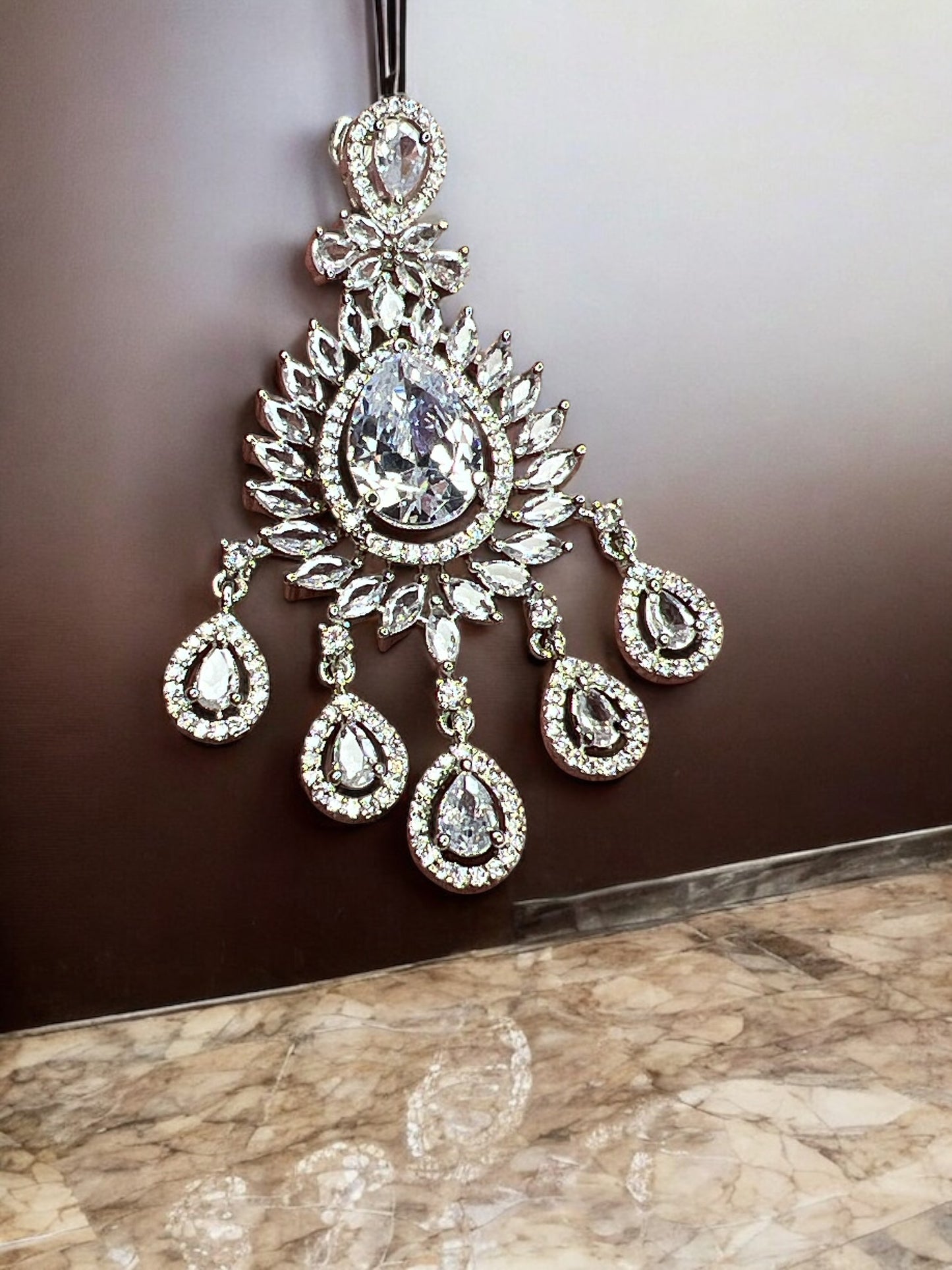 Silver Swara AD Dangler
