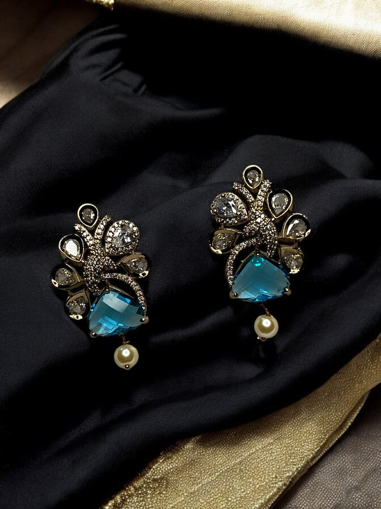 Turquoise Anvi Stud Earrings