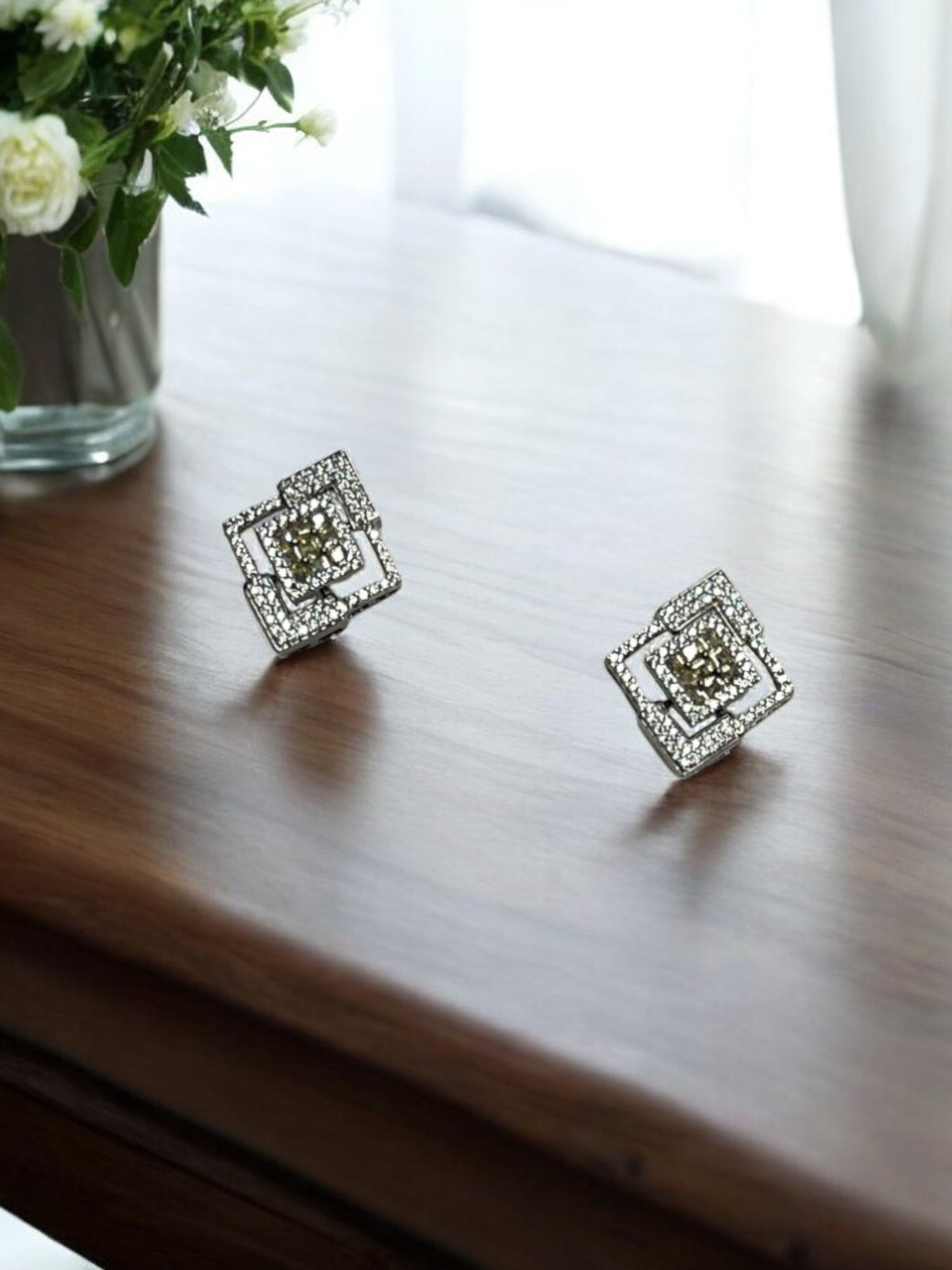 Lemon Silver Suhani Studs