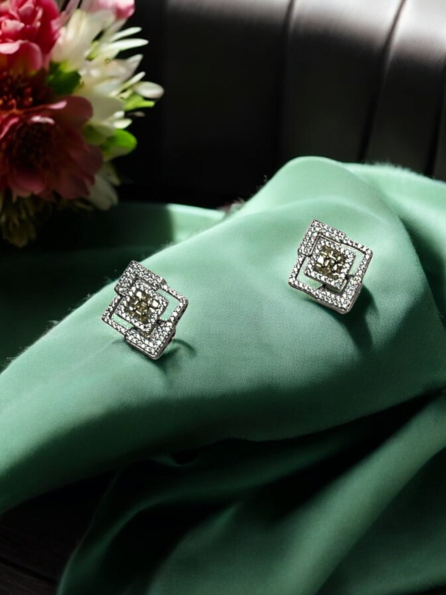 Lemon Silver Suhani Studs