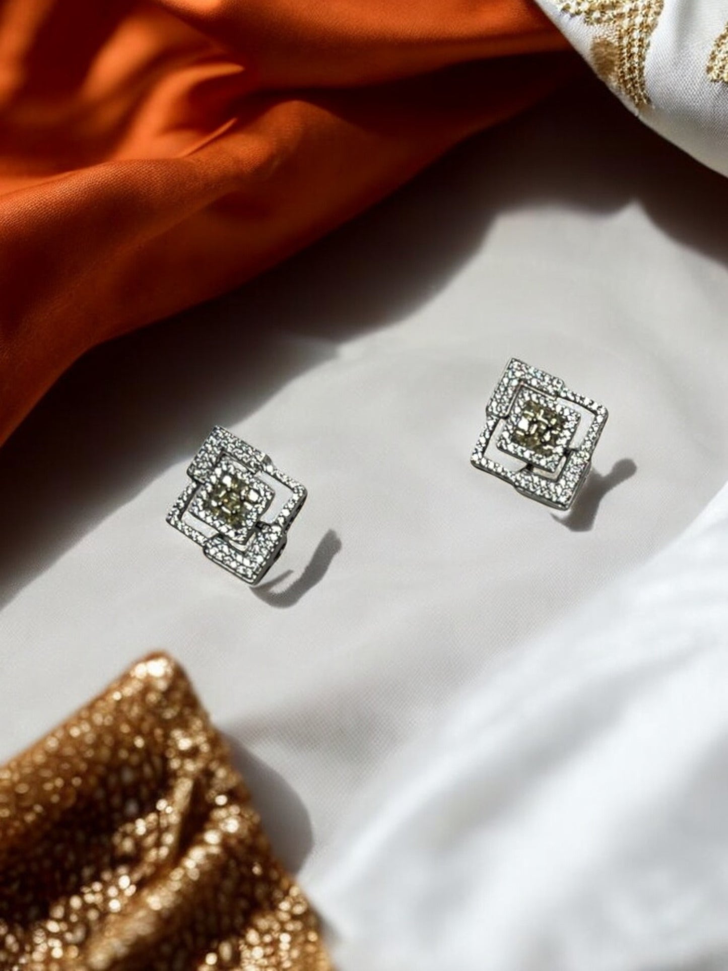 Lemon Silver Suhani Studs
