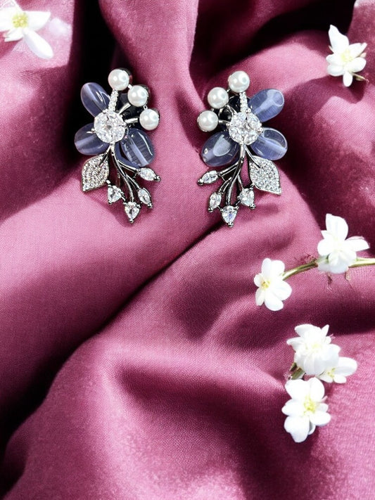 Purple Ira Stud Earrings
