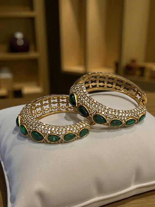 Emerald Diksha Hoop Earrings