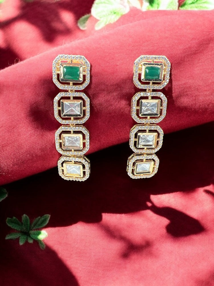 Emerald Gold Manya Danglers