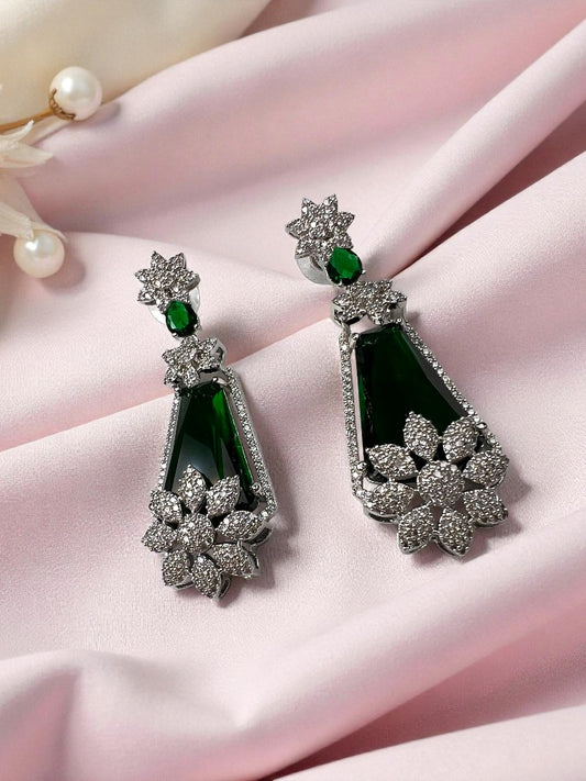 Emerald Krishali Dangler Earrings