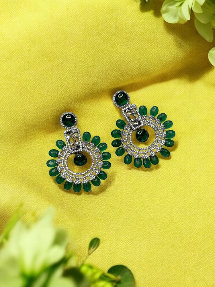 Emerald Meena Danglers