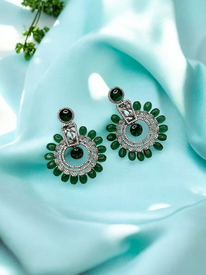 Emerald Meena Danglers