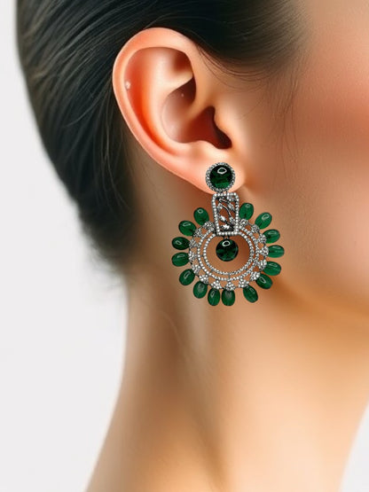 Emerald Meena Danglers