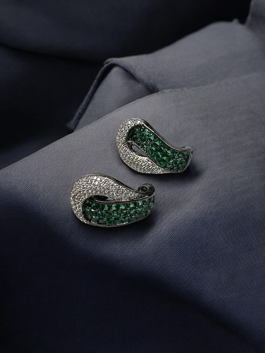 Emerald Vera Stud Earrings