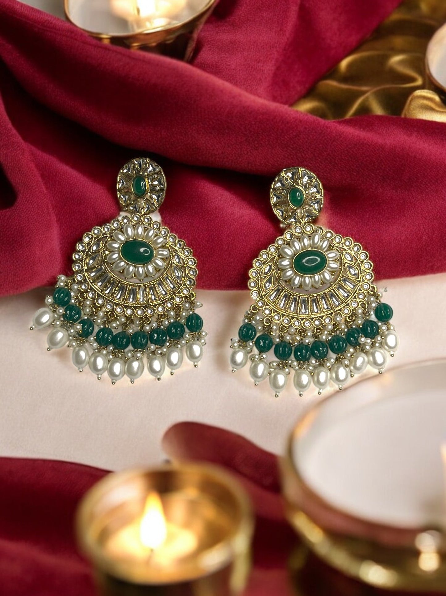 Turquoise Aadhya Chandbali