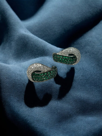 Emerald Vera Stud Earrings