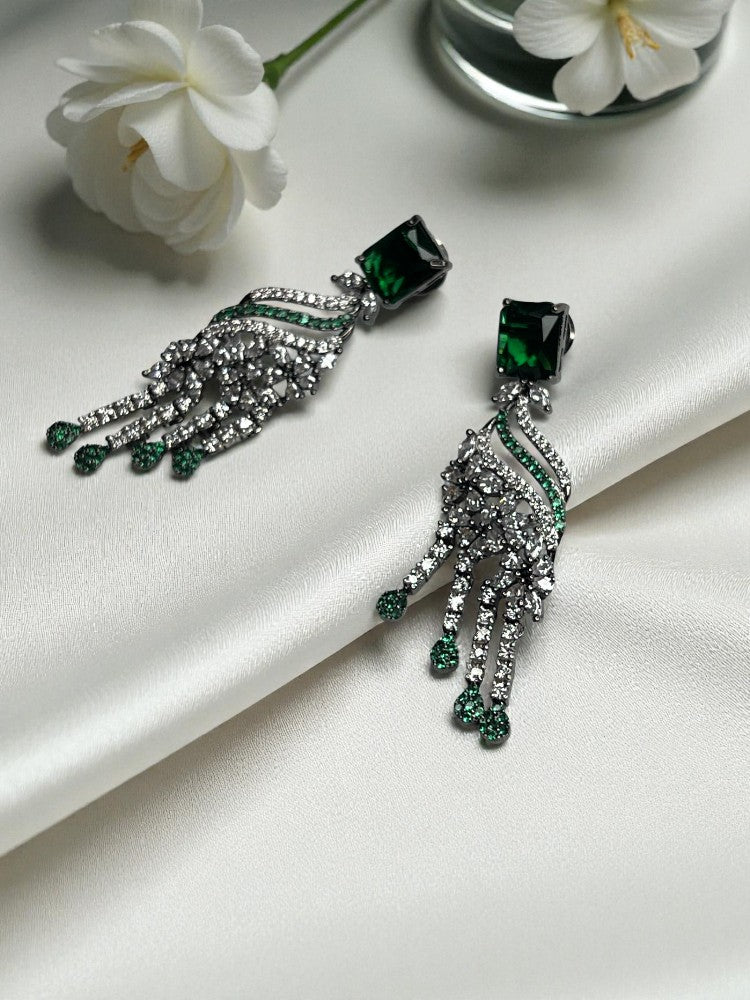 Emerald parichay Dangler Earrings