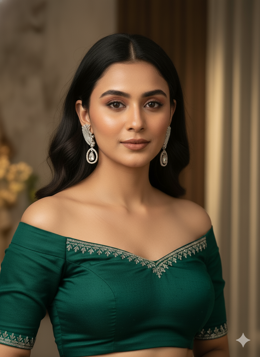 Silver Shikha Dangler Earrings