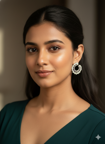 Purple Celestial Stud Earrings