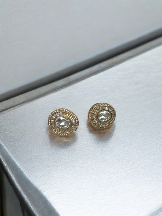 Golden Anisha Stud Earrings