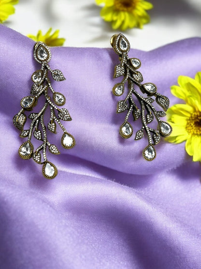 Golden Antique Kripa Dangler Earrings