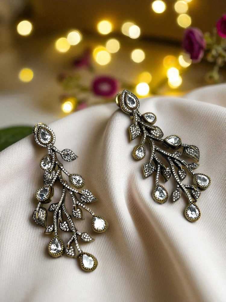 Golden Antique Kripa Dangler Earrings