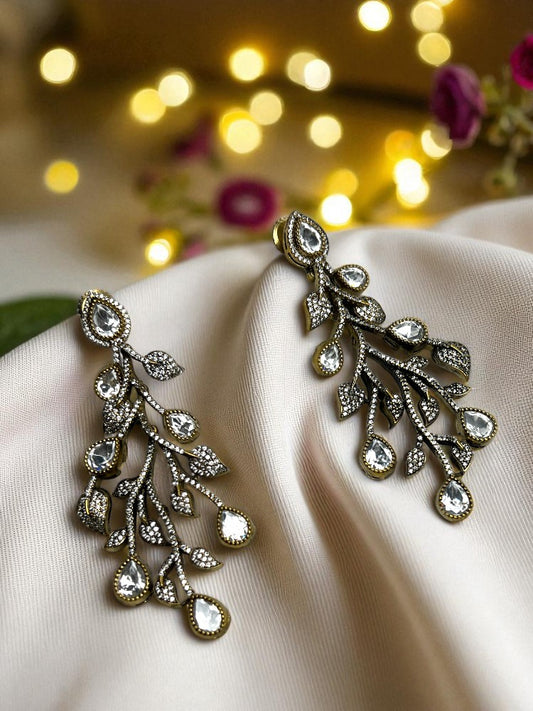 Golden Antique Kripa Dangler Earrings