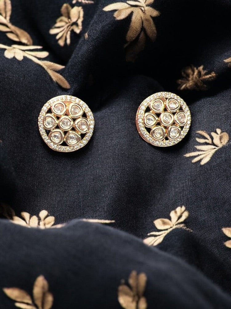 Golden Mughda Studs