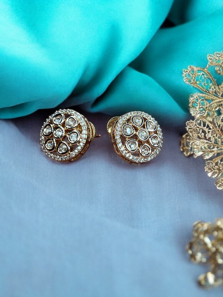 Golden Mughda Studs