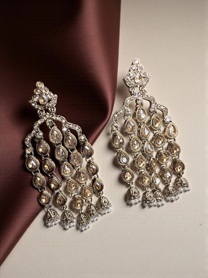 Golden Pihu Dangler Earrings