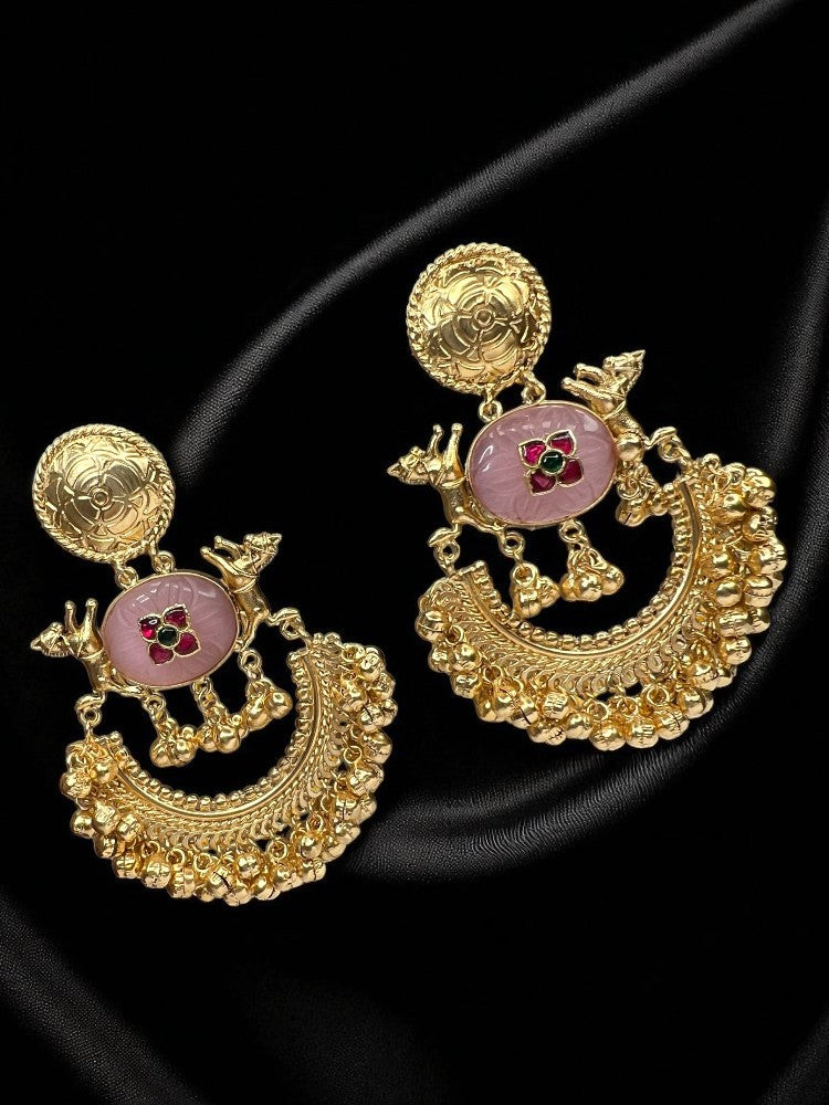 Brass Chandbali Earrings