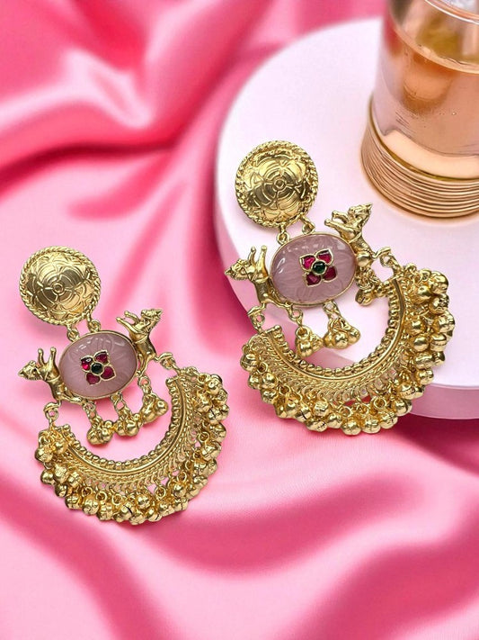 Brass Chandbali Earrings