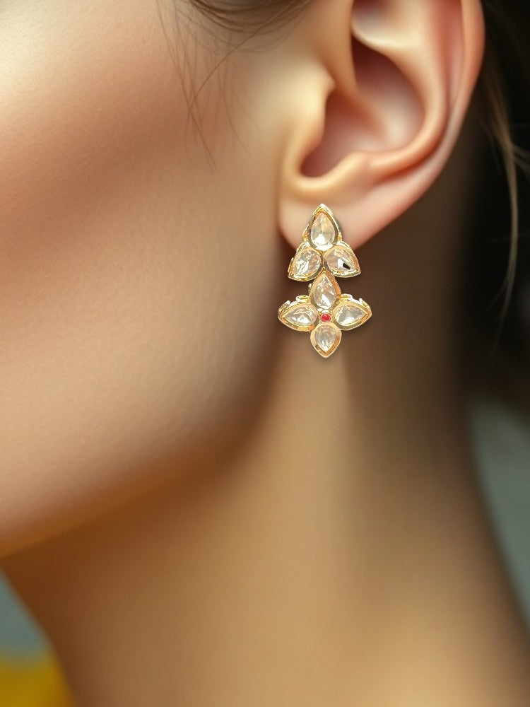 Golden Ruby Isha Stud Earrings