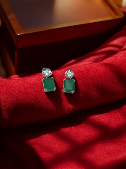 Green Kani Drop Earrings