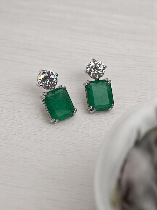 Green Kani Drop Earrings