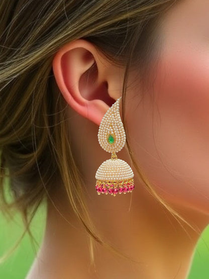 Multicolour Mishka Jhumki Earrings