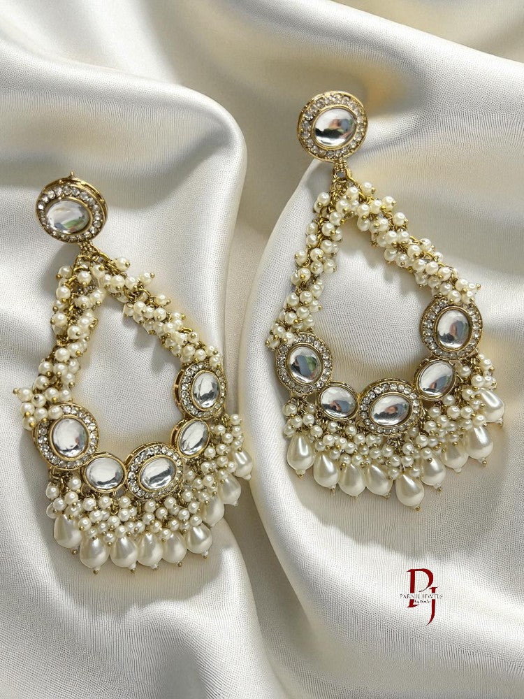Ivory Mona Chandbali Earrings