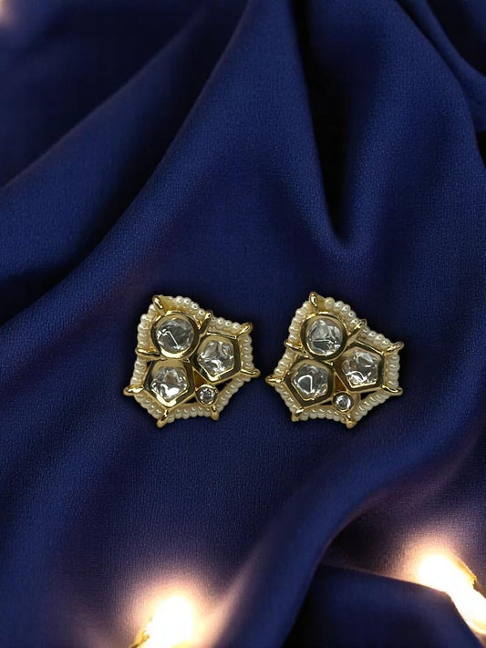Ivory Ruhi Stud Earrings