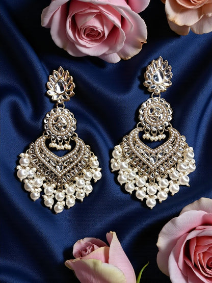 Ivory Shanaya Chandbali Earrings
