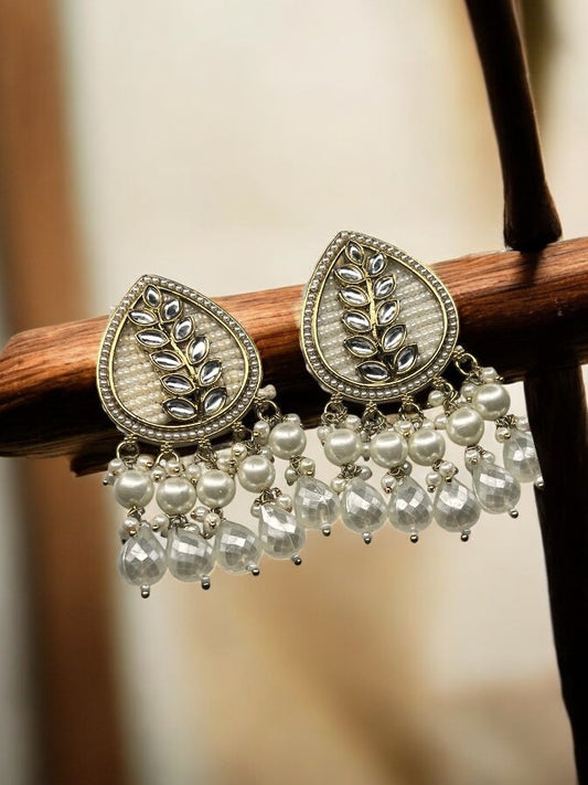 Ivory Kiran Pearl Dangler Earrings