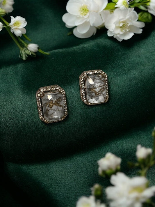 Ivory Zara Stud Earrings